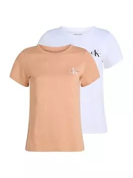 Рубашка Calvin Klein Jeans, цвет Coral/White