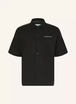 Рубашка Calvin Klein Jeans Kurzarm-Relaxed Fit, черный