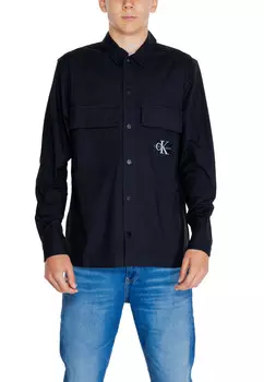 Рубашка Calvin Klein Jeans на кнопках, черный