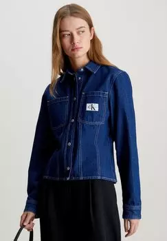 Рубашка Calvin Klein Jeans, синий деним