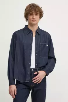 Рубашка Calvin Klein Jeans, темно-синий