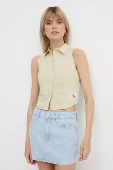 Рубашка Calvin Klein Jeans, зеленый