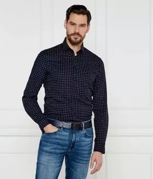 Рубашка Calvin Klein Slim Fit с мелким узором, синий