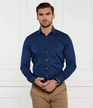 Рубашка Calvin Klein Slim Fit с узором, синий