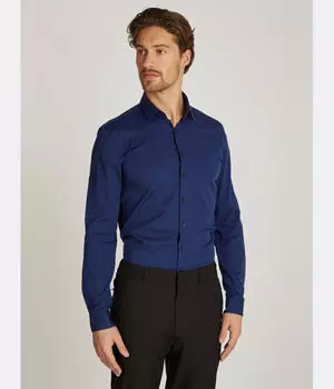 Рубашка Calvin Klein Slim Fit, синий