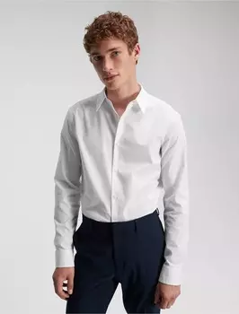 Рубашка Calvin Klein Slim Stretch, белый
