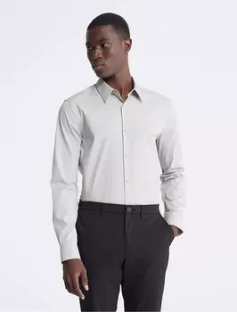 Рубашка Calvin Klein Slim Stretch, светло-серый