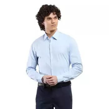 Рубашка Calvin Klein Stretch Slim Fit, синий