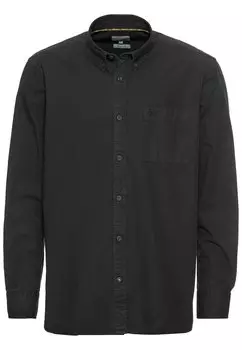 Рубашка Camel Active Langarm aus reiner Baumwolle, черный