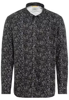 Рубашка Camel Active Langarm mit Allover Print, темно зеленый