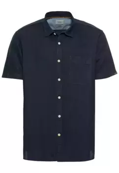 Рубашка Camel Active с короткими рукавами и нагрудным карманом, синий