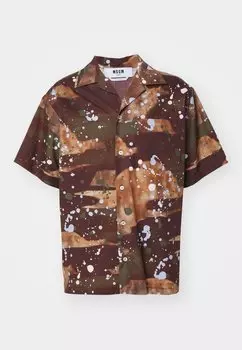 Рубашка Camicia MSGM, зеленая