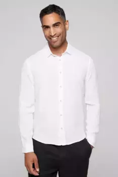 Рубашка CAMP DAVID с длинными рукавами и отворотами, белый
