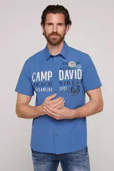 Рубашка CAMP DAVID с короткими рукавами, синий