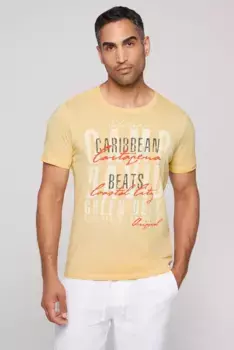 Рубашка CAMP DAVID с круглым вырезом, хлопок, цвет Warm Sun