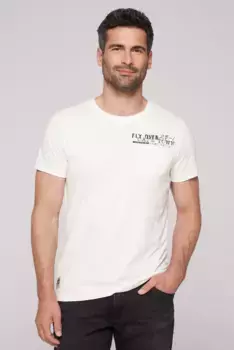 Рубашка CAMP DAVID с круглым вырезом, хлопок, белый