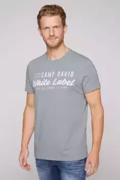 Рубашка CAMP DAVID с круглым вырезом, хлопок, цвет Sleet