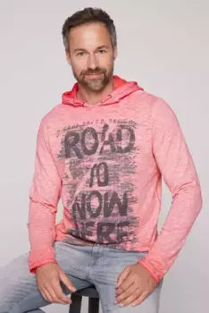 Рубашка CAMP DAVID с круглым вырезом, хлопок, цвет Sunrise