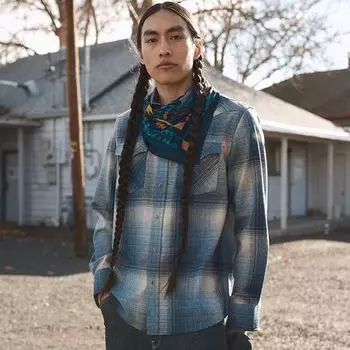 Рубашка Canyon – мужская Pendleton, цвет Blue Mix Ombre