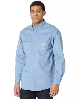 Рубашка Carhartt Flame-Resistant (FR) Classic Twill, цвет Medium Blue