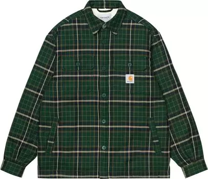 Рубашка Carhartt WIP Archer Shirt Jacket 'Archer Check Grove', зеленый