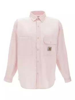 Рубашка Carhartt WIP cotton shorts, розовый