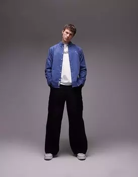 Рубашка Carhartt WIP Madison Cord синего цвета