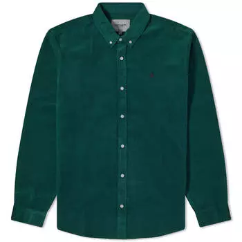 Рубашка Carhartt Wip Madison Fine Cord, цвет Chervil & Black