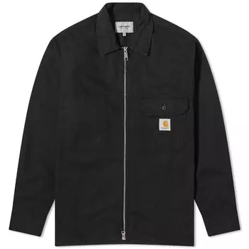 Рубашка Carhartt Wip Rainer Zip Shirt, черный