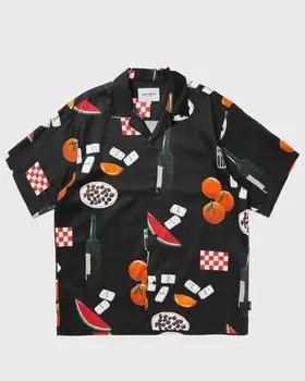 Рубашка Carhartt Wip S/S Isis Maria Dinner Shirt, цвет isis maria dinner print, black