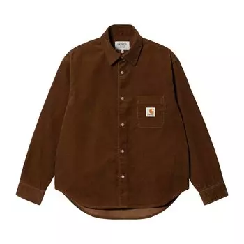 Рубашка Carhartt WIP x Awake NY, цвет Гамильтон коричневый