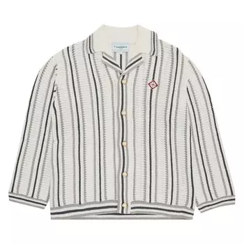 Рубашка Casablanca Crochet Textured Shirt Grey/White, серый