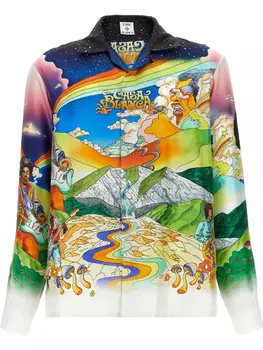 Рубашка Casablanca La Musique, зеленый