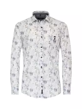 Рубашка CASAMODA Freizeithemd, цвет Mittelblau