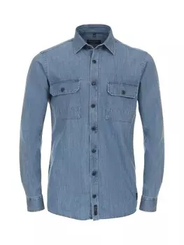 Рубашка CASAMODA Freizeithemd, цвет Mittelblau