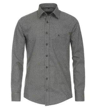 Рубашка CASAMODA с длинными рукавами "CASAMODA повседневная рубашка с принтом", желтый