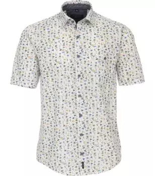 Рубашка CASAMODA с длинными рукавами "CASAMODA повседневная рубашка с принтом", бежевый