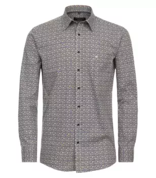 Рубашка CASAMODA с длинными рукавами "CASAMODA повседневная рубашка с принтом", желтый