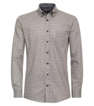 Рубашка CASAMODA с длинными рукавами "CASAMODA повседневная рубашка с принтом", коричневый