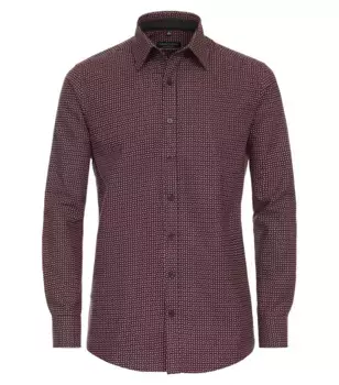 Рубашка CASAMODA с длинными рукавами "CASAMODA повседневная рубашка с принтом", красный