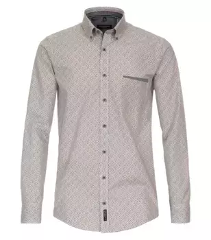 Рубашка CASAMODA с длинными рукавами "CASAMODA повседневная рубашка с принтом", красный