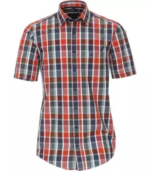 Рубашка CASAMODA с длинными рукавами "Повседневная рубашка CASAMODA из коллекции "Green" в клетку ", оранжевый