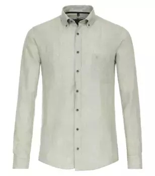 Рубашка CASAMODA с длинными рукавами "Повседневная рубашка CASAMODA однотонная ", зеленый