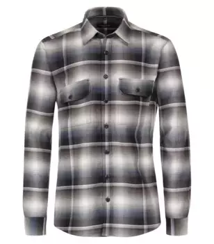 Рубашка CASAMODA с длинными рукавами "Повседневная рубашка CASAMODA в клетку", коричневый