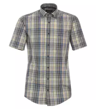 Рубашка CASAMODA с длинными рукавами "Повседневная рубашка CASAMODA из коллекции "Green" в клетку ", бежевый