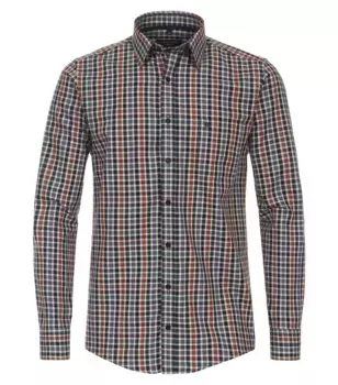 Рубашка CASAMODA с длинными рукавами "Повседневная рубашка CASAMODA из коллекции "Green" в клетку ", синий