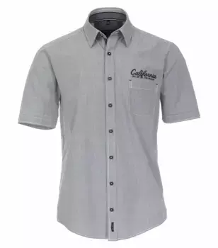 Рубашка CASAMODA с короткими рукавами "Повседневная рубашка CASAMODA с короткими рукавами в полоску ", синий