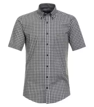 Рубашка CASAMODA с короткими рукавами "Повседневная рубашка CASAMODA с короткими рукавами в клетку ", оливковый