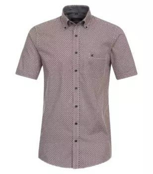 Рубашка CASAMODA с короткими рукавами "Повседневная рубашка CASAMODA с короткими рукавами и принтом ", красный