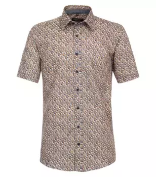 Рубашка CASAMODA с короткими рукавами "Повседневная рубашка CASAMODA с короткими рукавами и принтом ", цвет Orange